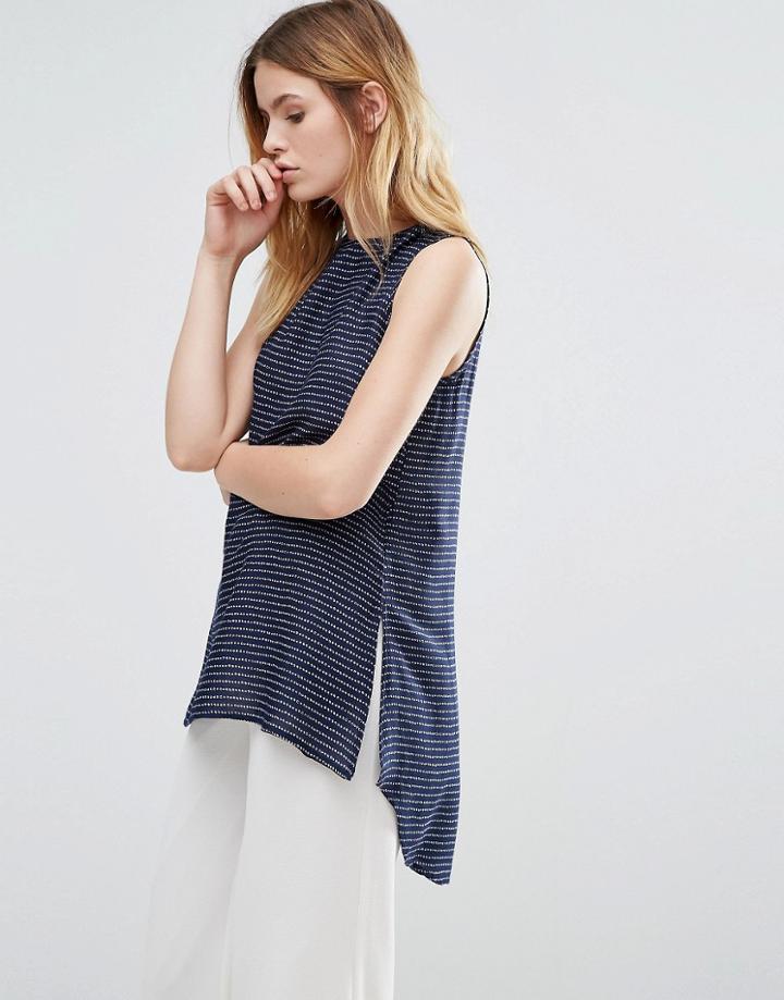 Native Youth Quinoa Stripe Tunic - Navy