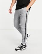 Calvin Klein Performance Taping Sweatpants In Gray-blue