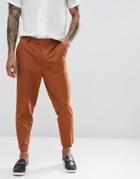 Asos Design Tapered Smart Pants In Tan - Tan