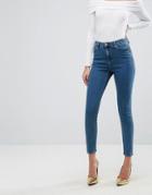 Asos Ridley Skinny Jeans In Lanie London Blue Wash - Blue