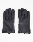 Bolongaro Trevor Leather Driving Gloves In Black