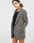 See U Soon Coat In Leopard Print - Multi