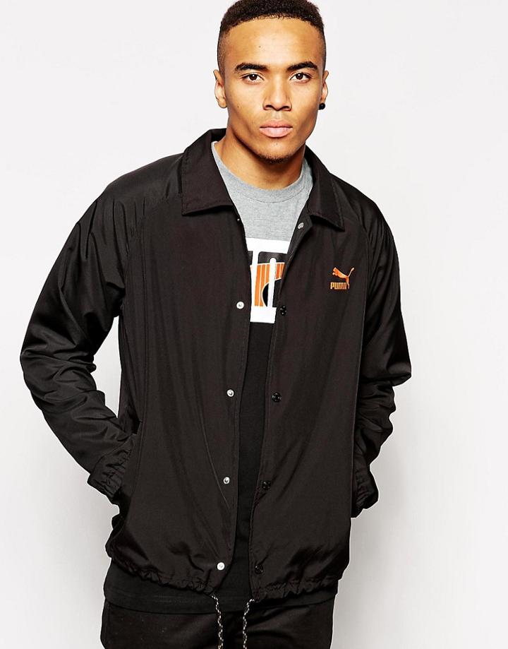 Puma Throwback Coach Jacket - Black