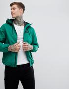 Pull & Bear Waterproof Hooded Jacket In Green - Green