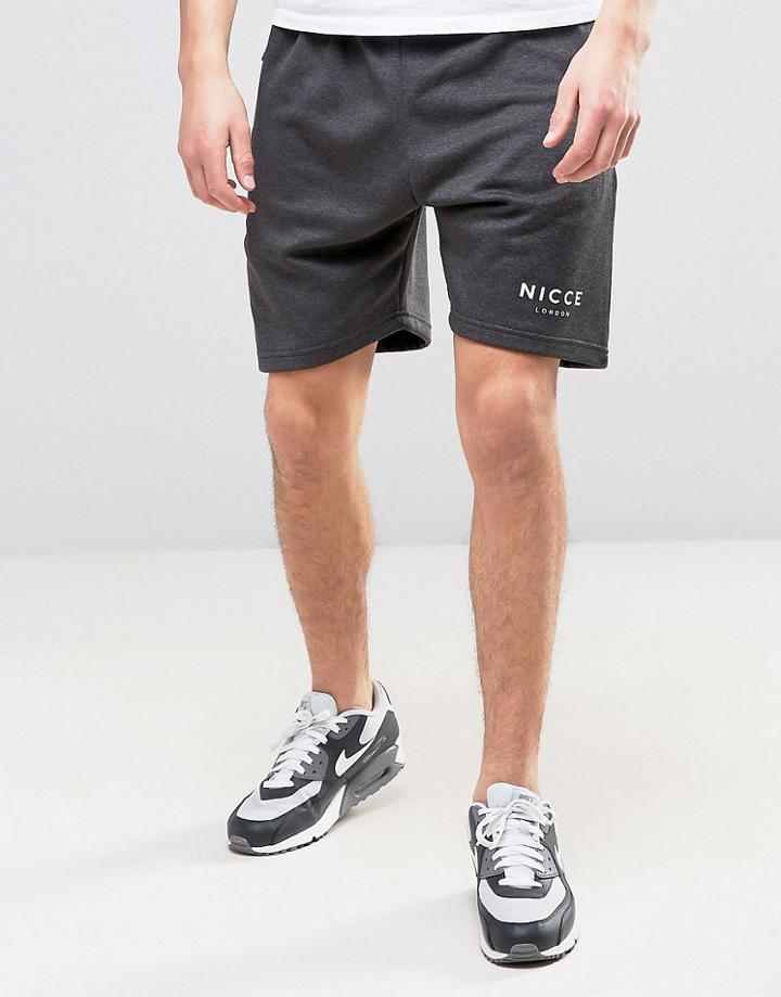 Nicce London Polytech Shorts In Black - Black