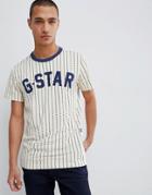 G-star Baseball Stripe T-shirt - Blue