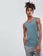 Asos Extreme Muscle Tank With Extreme Racer Back - Blue