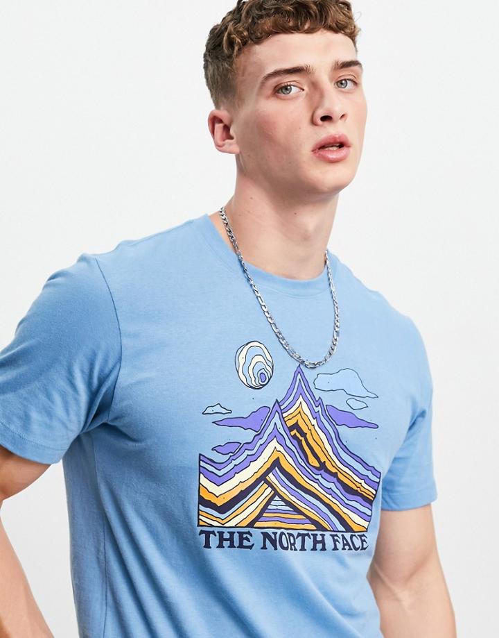 The North Face Peak Sunset T-shirt In Blue-blues