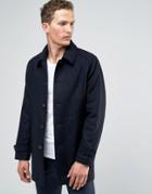 Selected Homme Wool Trench - Navy