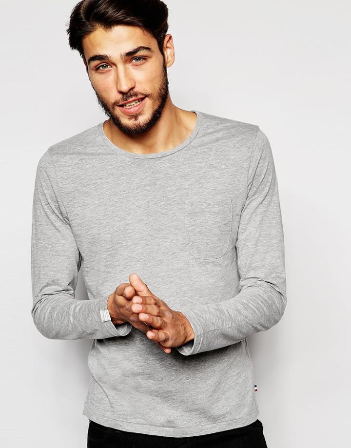Produkt Long Sleeve Top - Light Gray Melange