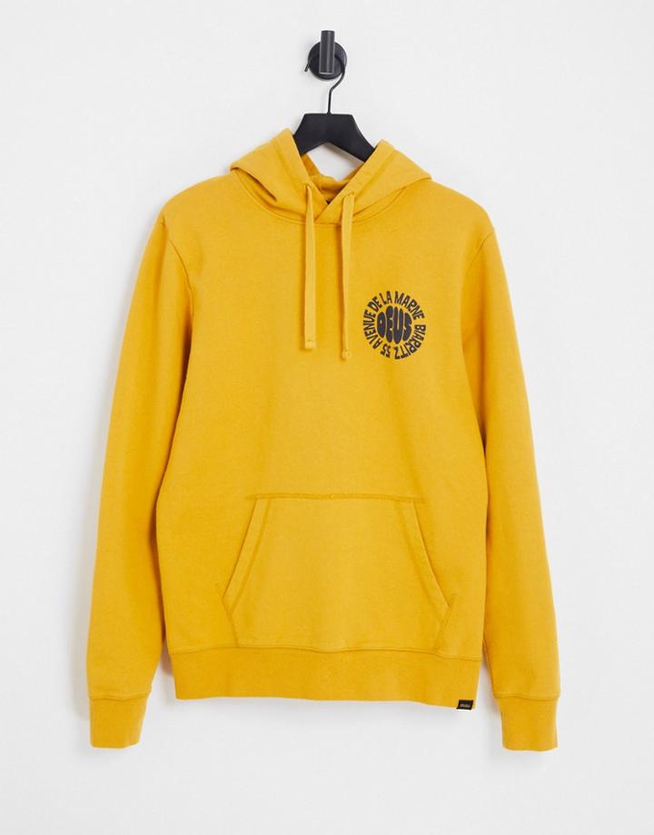 Deus Ex Machina Surf Crew Biarritz Hoodie In Yellow