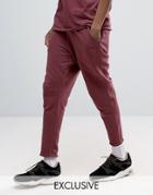 Puma Cropped Joggers In Burgundy Exclusive To Asos 57530801 - Red
