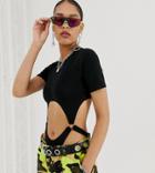 Collusion Cut Out Ring Detail Body - Black
