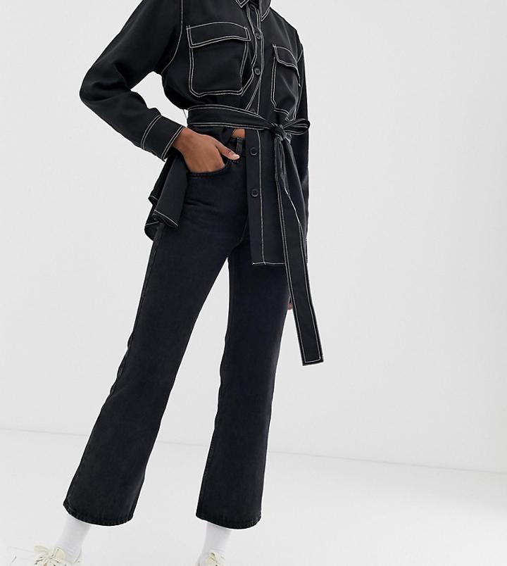 Weekday Mile Bootcut Jeans In Black