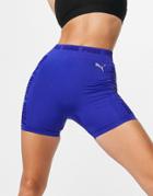 Puma Training Evoknit Seamless 5 Inch Shorts In Cobalt Blue-blues