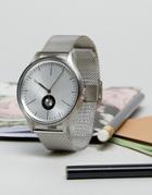 Cronometrics Mesh Watch In Silver - Silver