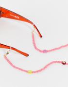 Pieces Fruit Charms Sunglasses Chain In Pink-multi