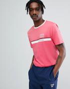 Asos Relaxed T-shirt With Never A Failure Print And Contrast Rib - Pink