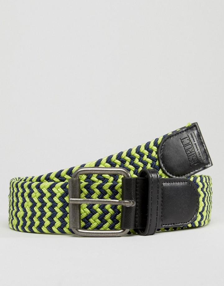 D-struct Plaited Belt - Navy