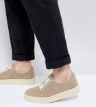 Asos Sneakers In Stone With Chunky Sole - Stone