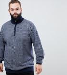 North 56.4 Knitted Half Zip Sweater In Navy - Navy