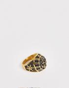 Seven London Chunky Anchor Ring In Gold - Gold