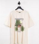 Reclaimed Vintage Inspired Toronto Print T-shirt In Oatmeal-neutral