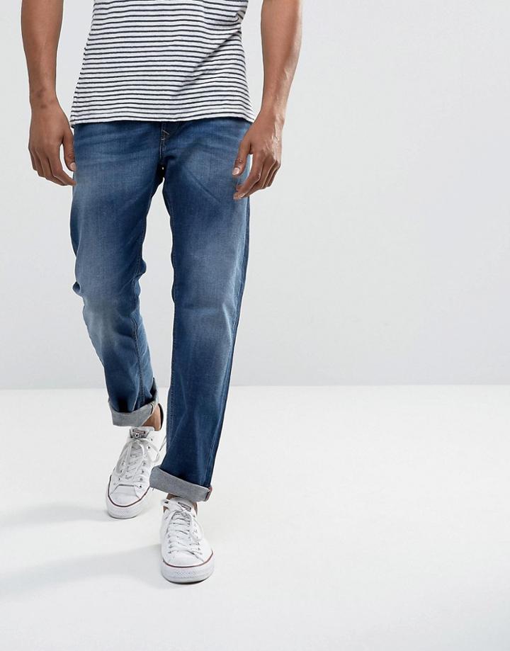 Diesel Waykee Straight Fit Jean 084gr Mid Wash - Blue