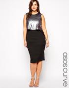 Asos Curve Exclusive Layered Dress With Sequins - Multi