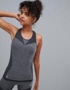 Only Play Color Block Seamless Racer Tank - Gray