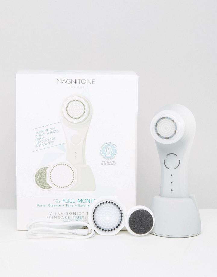 Magnitone Full Monty! Vibra-sonic Face & Body Brush Cool Gray - Gray