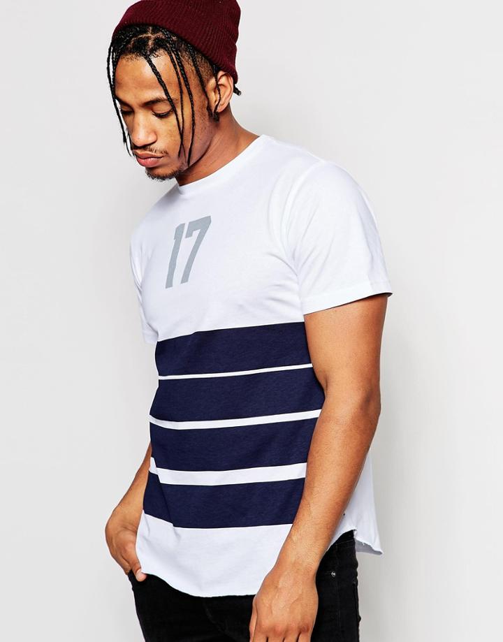 Playground Four Stripe T-shirt - White