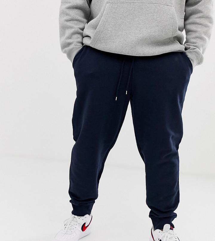 Asos Design Plus Sweatpants In Navy - Navy