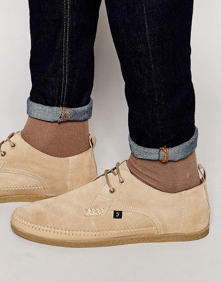 Farah Drape Lo Shoes - Beige