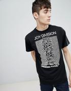 New Look Joy Division T-shirt In Black - Black