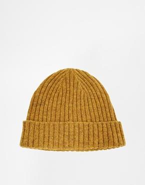 Asos Lambswool Beanie - Mustard