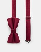 Noose & Monkey Plain Bow Tie - Red