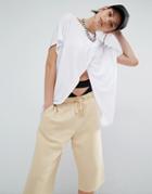 Bones Wrap Front T-shirt - White