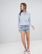 Superdry Paintsplash Denim Shorts-blue