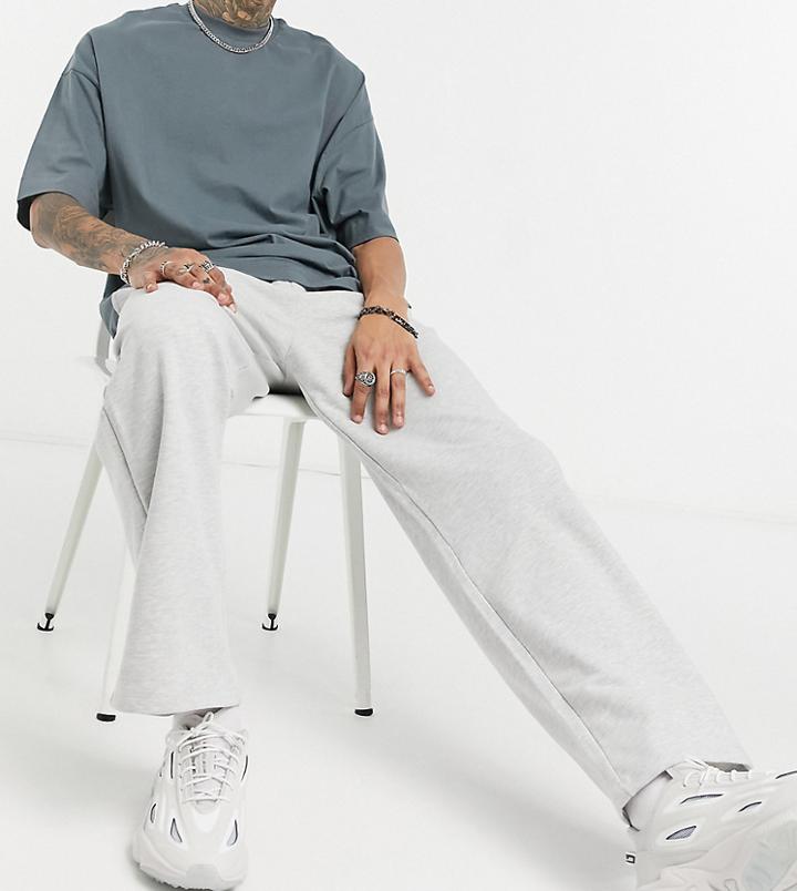 Collusion Relaxed Sweatpants In Gray Heather-grey