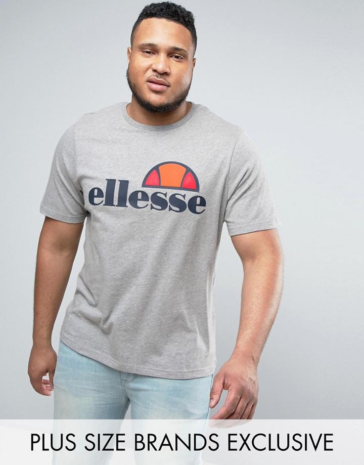 Ellesse Plus T-shirt With Classic Logo - Gray
