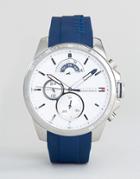 Tommy Hilfiger 1791349 Navy Silicone Strap Watch - Navy