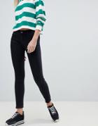 Pull & Bear Low Waist Skinny Jean In Black - Black