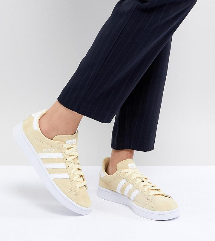 Adidas Originals Campus Sneakers In Lemon Yellow - Yellow