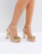 Office Honor Embellished Sandals - Pink