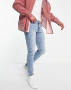 New Look Skinny Jeans In Vintage Blue Wash-blues