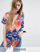 Reclaimed Vintage X Romeo And Juliet Short Sleeved Hawaiian Shirt - Blue