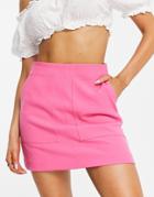 Y.a.s High Waisted Mini Skirt In Pink - Part Of A Set