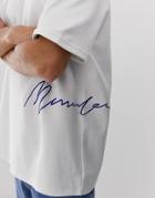 Mennace Signature T-shirt In White