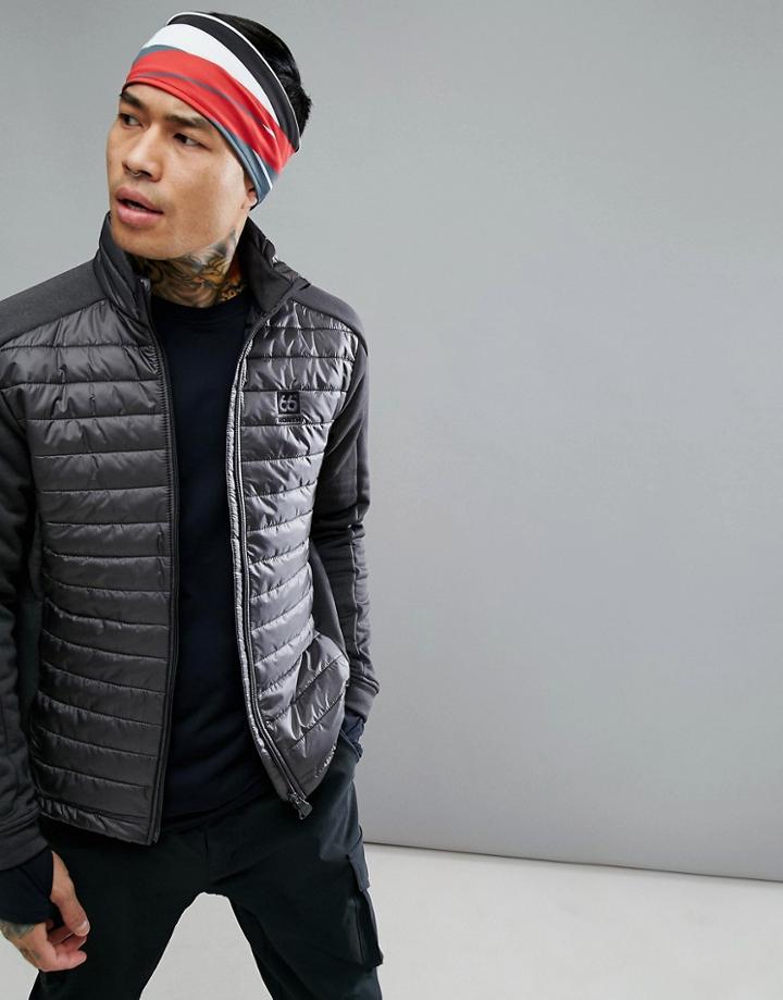 66o North Oxi Prima Nylon Ripstop Primaloft Jacket In Gray - Gray